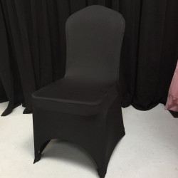 Premium Quality Black Spandex Chair Cover Sample