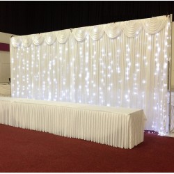 6mx3m LED Curtain Lights For Wedding Backdrops - ICE White