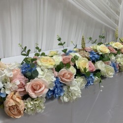100cm Wedding Top Table Floral Runner - TR2204