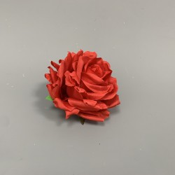 12mm Red Open Rose Heads - Pack of 12